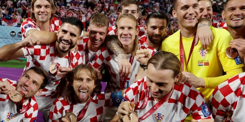 VCK World Cup 2022 Croatia đã giành được vị trí thứ 3 với chiếc huy chương đồng