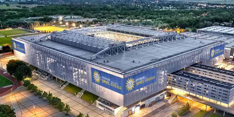Merkur Spiel-Arena được lựa chọn để tổ chức 3 trận đấu vòng bảng tại lịch thi đấu Euro 2024